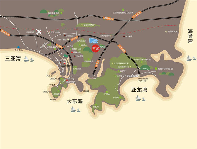 中铁城悠岚湖交通图