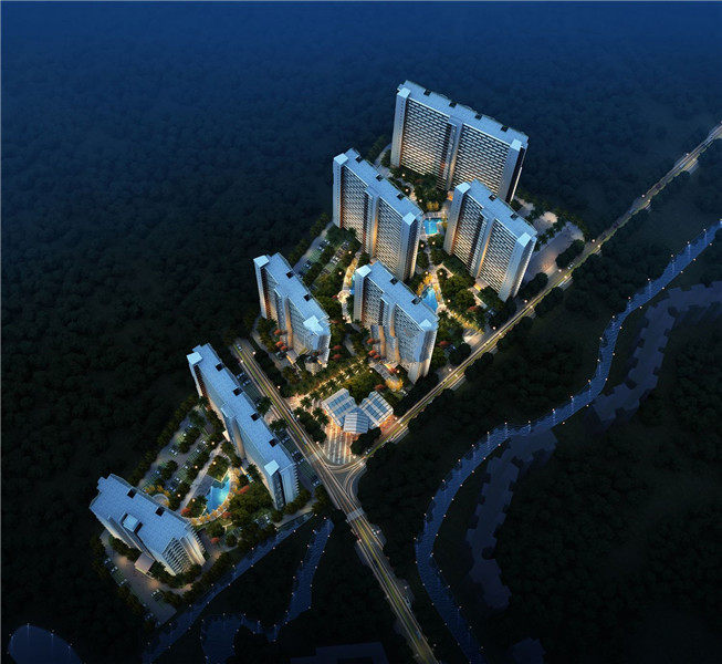 中铁城悠岚湖效果图