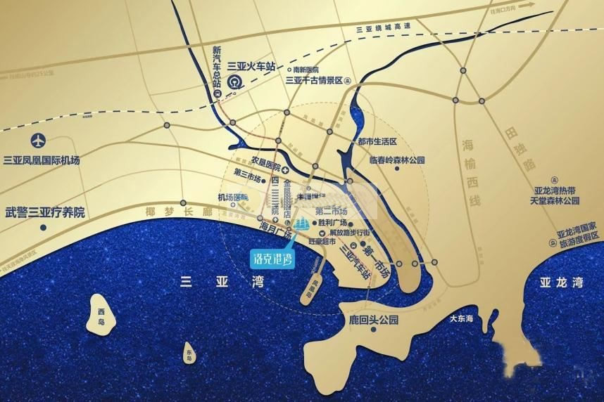 洛克港湾交通图