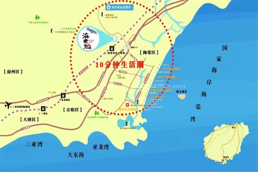 海棠月色交通图
