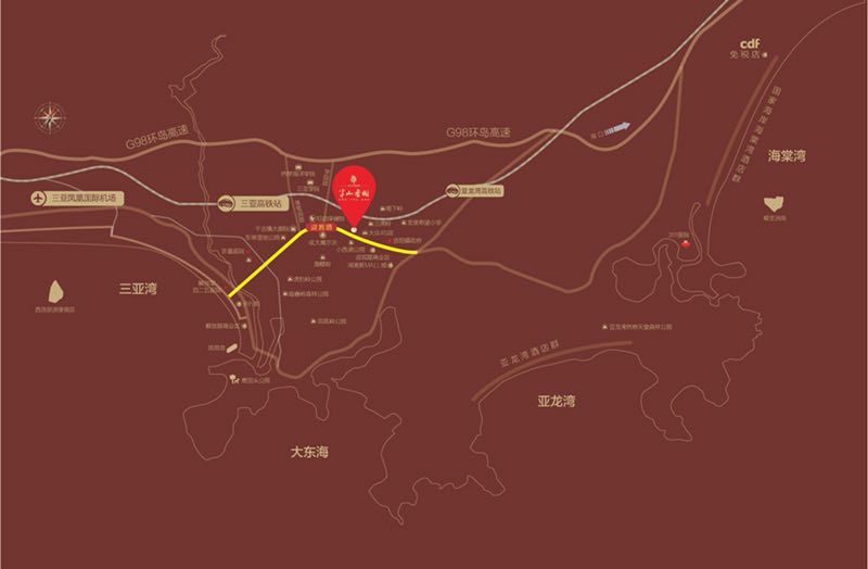 半山香榭交通图