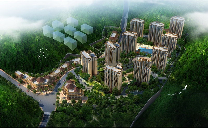 五指山山水名城效果图