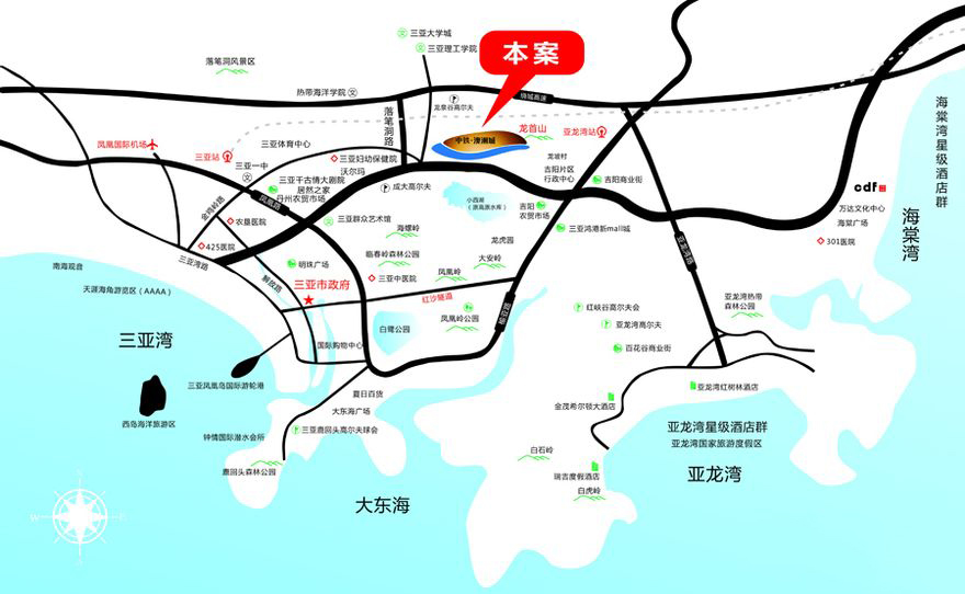 中铁澳洲城交通图