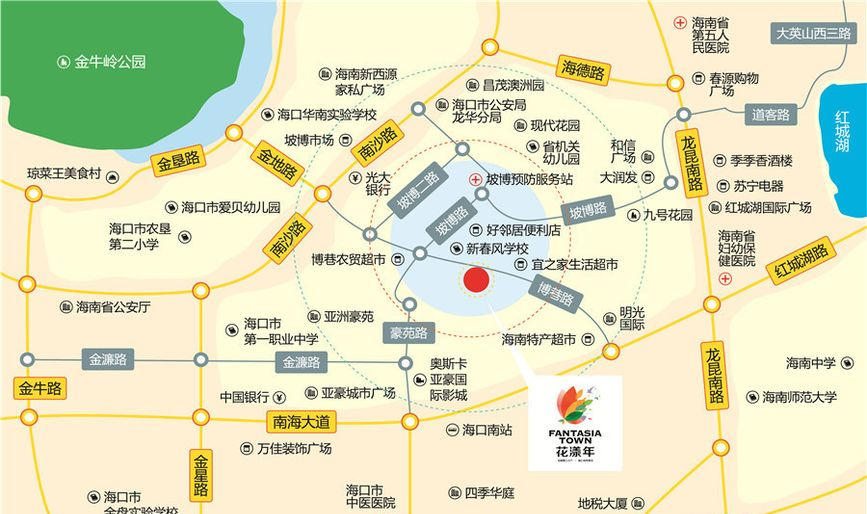 花漾年交通图