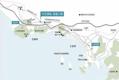 中交绿城高福小镇交通图