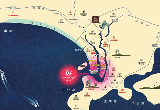 鸿洲游艇公馆交通图