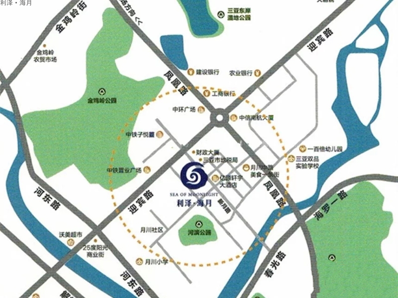 利泽海月交通图