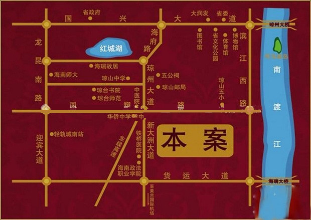 碧桂园滨江帝景交通图