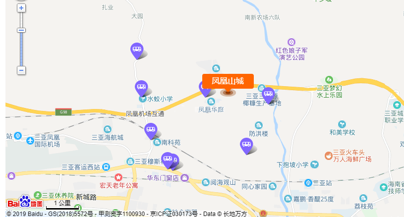 凤凰山城交通图
