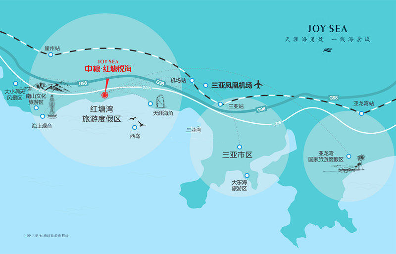 中粮红塘悦海交通图