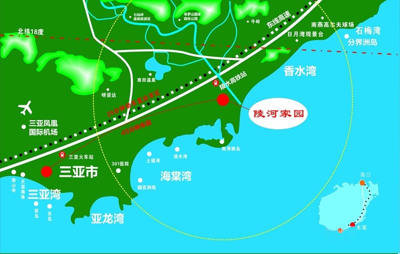 陵河家园交通图