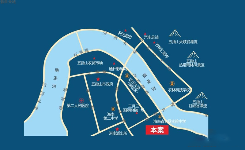 翡翠天城交通图