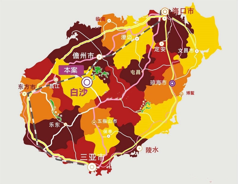 水岸新世纪生态花园度假酒店交通图