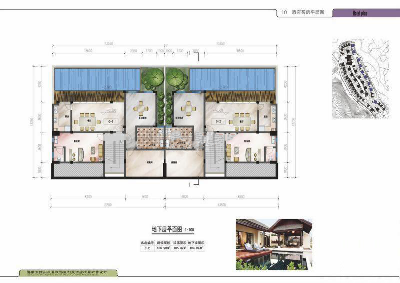 地下层平面图 建筑面积：106㎡