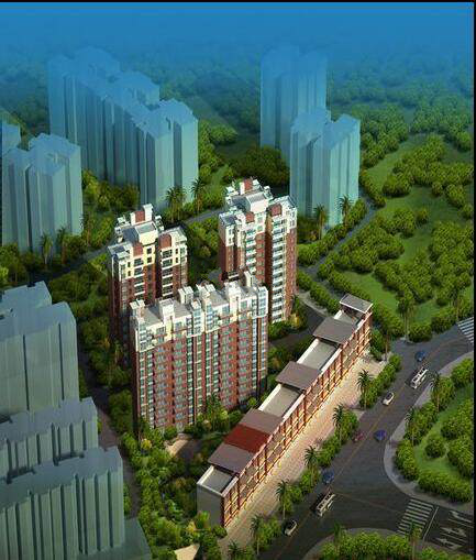 生源南圣河畔一期温馨花园效果图