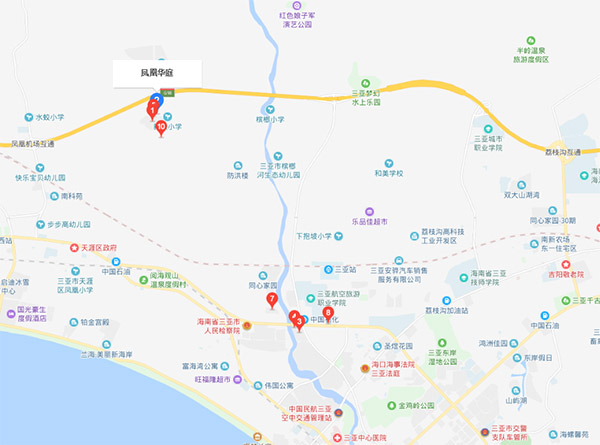 凤凰华庭交通图