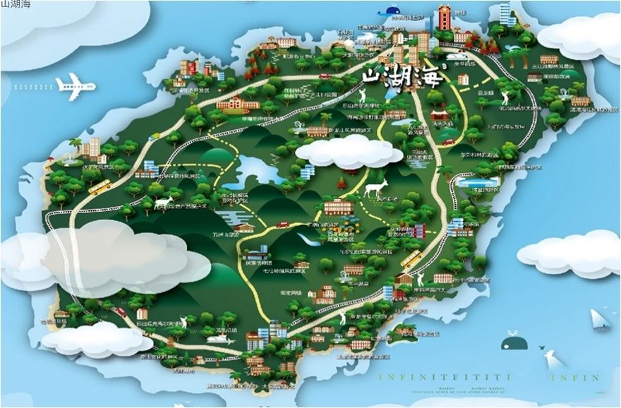 山湖海交通图