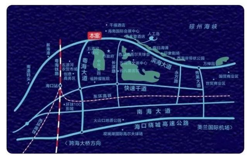凤凰悦海交通图