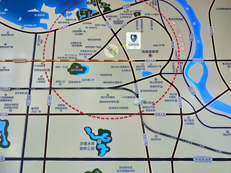 海秀中央交通图