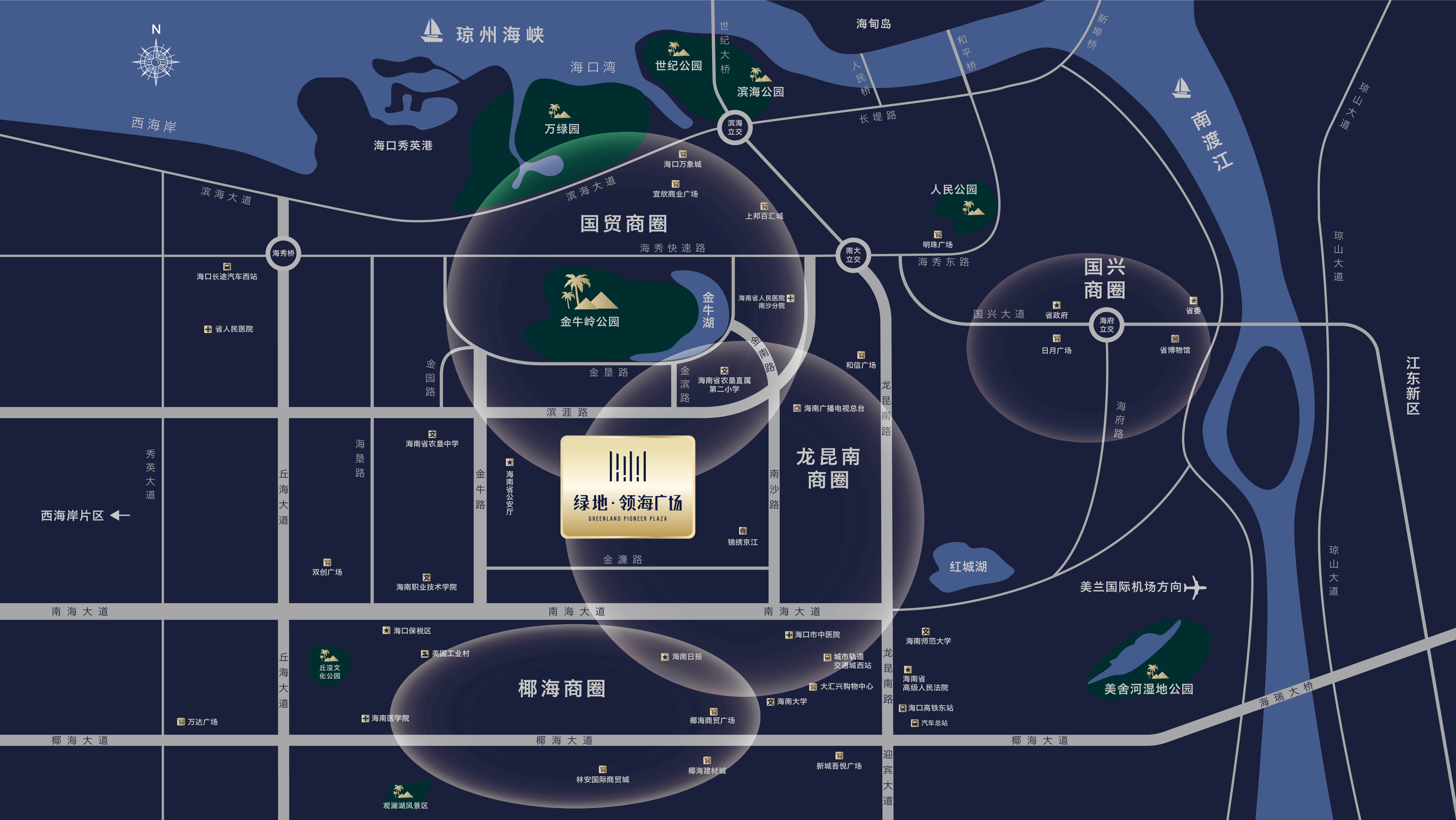 绿地领海广场交通图