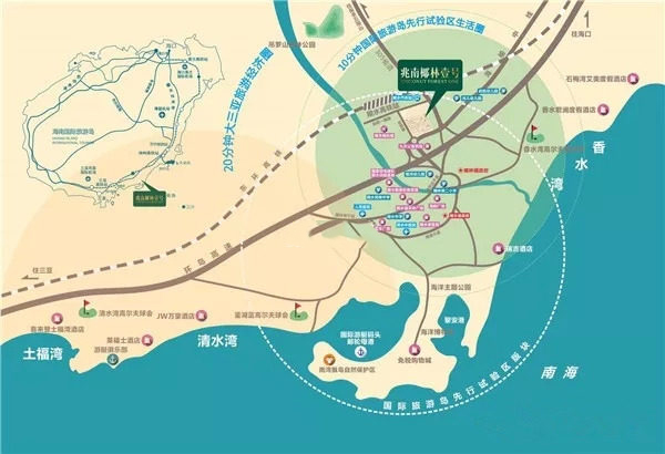 兆南椰林壹号交通图