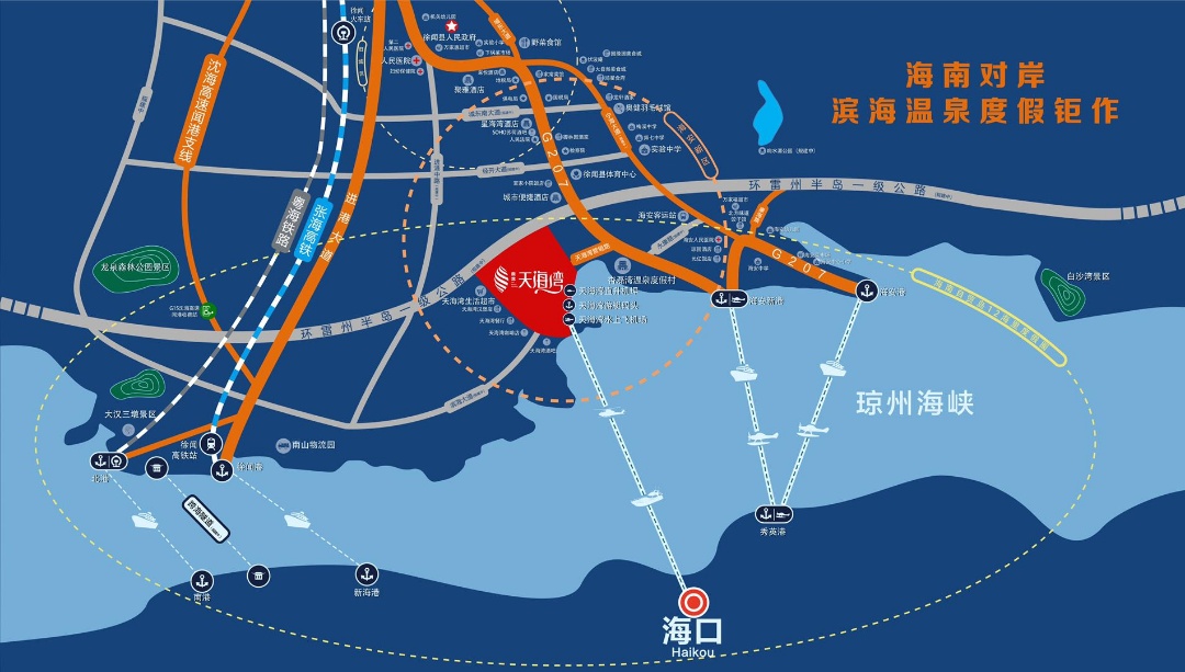 鼎龙天海湾交通图